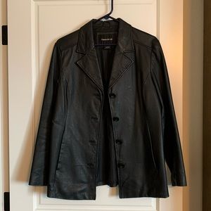 Women’s Small Black Leather Jacket